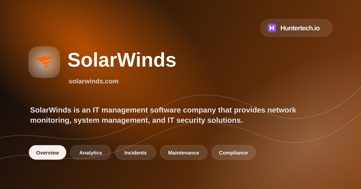 Generated SolarWinds vendor overview social preview card